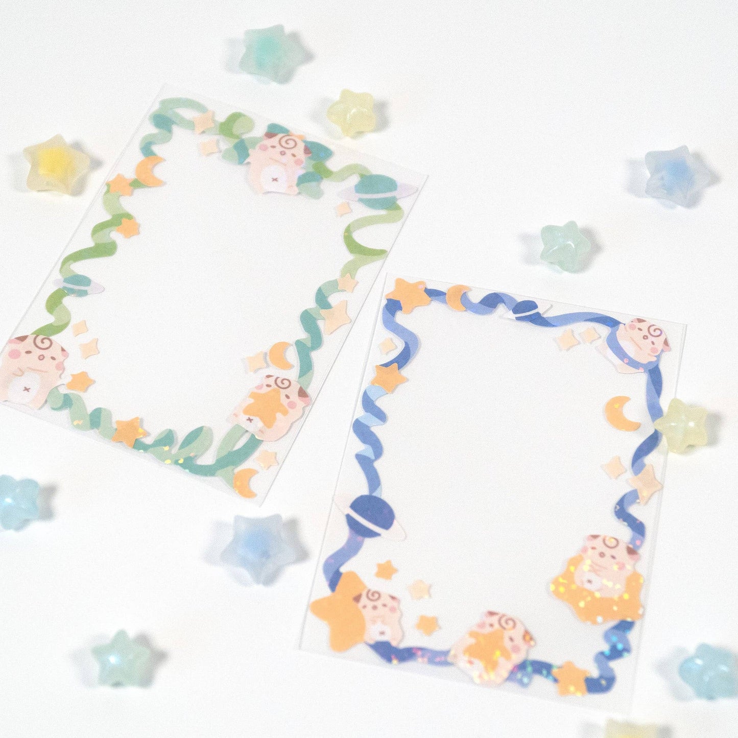 Cocoroll Celeste Polco Deco Sticker Sheet: 01 - Blue