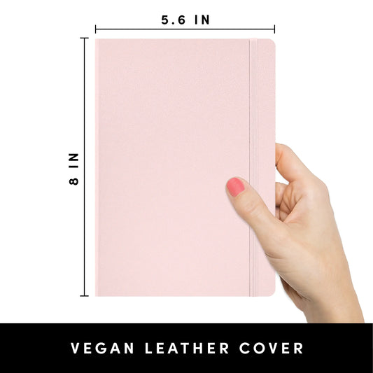 Paperage Lined Notebook 160pg- Black