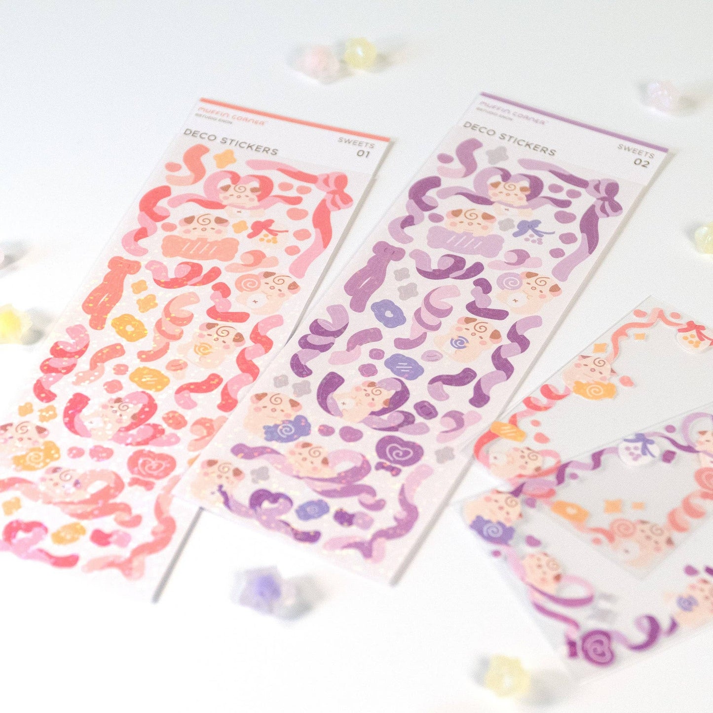 Cocoroll Sweets Polco Deco Sticker Sheet: 01 - Pink