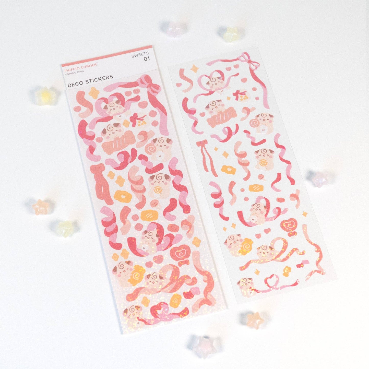 Cocoroll Sweets Polco Deco Sticker Sheet: 01 - Pink